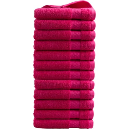 DoubleDry Handdoeken 50 x 100 - set van 12 - Hotel kwaliteit 500 g/m2 - 12x Roze
