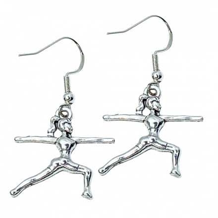 Zilveren lange oorbellen -turnen -dance - Charme Bijoux