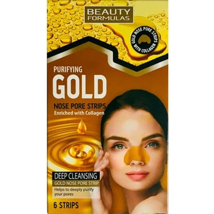Beauty Formulas Gouden Neusstrips - 6 stuks