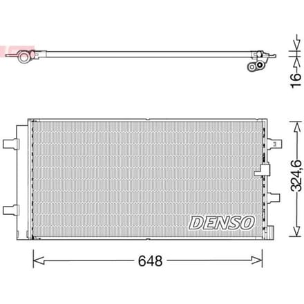 Condensator, airconditioning DENSO DCN02044