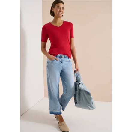 Basic katoenen shirt
