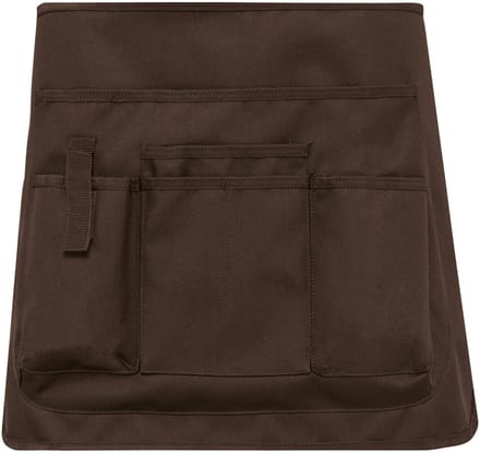 Schort/Tuniek/Werkblouse Unisex One Size WK. Designed To Work Chocolate 100% Polyester