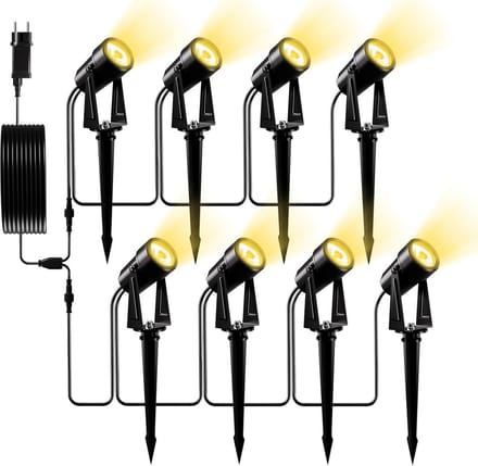 LED buiten spotbuis 8/29.8m warmwit 3000K IP65 - buitenspotbuis voor tuin, terras, muur
