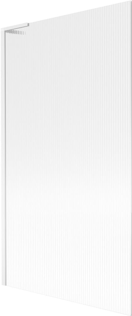 Mexen Next L badwand 1-delig 100 x 150 , gestreept, wit - 895-100-000-03-09-20