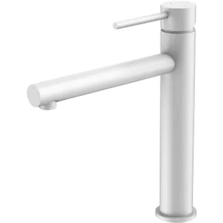 Essebagno Wastafelmengkraan Luisa - Hoge Uitloop - Keramisch - Wit Mat - 26,4cm