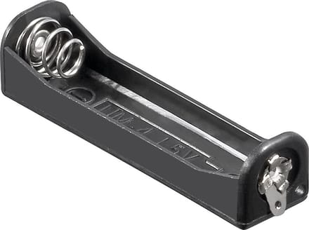 Goobay 1x AAA (Micro) batterijhouder, Soldeerstrip (U), Bulk
