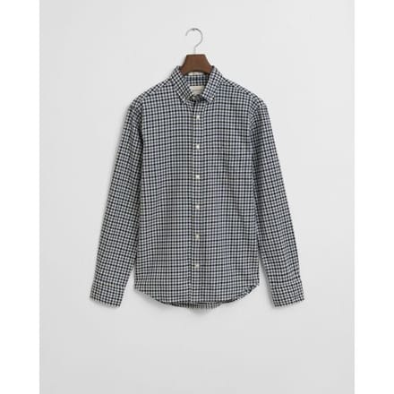 Gant Overhemd Cotton Twill Gingham Check Button-Down Naval Blue / male