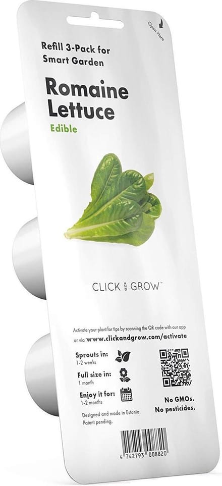 Click & Grow Slimme Tuin Navulling 3-pack - Romeinse sla