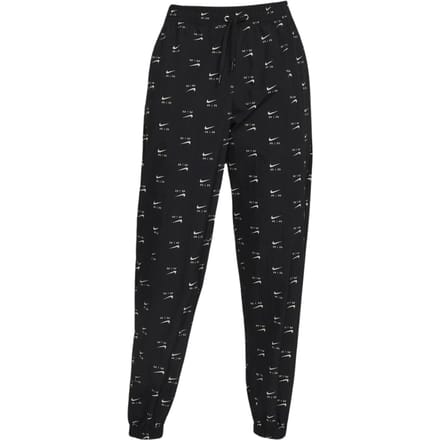 Nike all-over logo zwarte dunne trainingsbroek