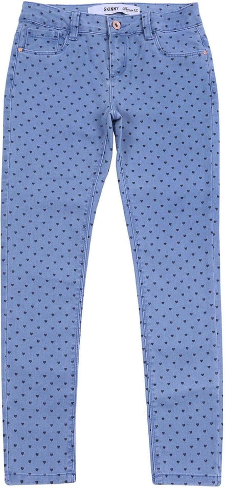 Denim Co's hartvormige denim broek met afbreuk
