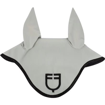 Korte muts van technische stof met logo Equestro