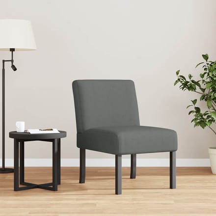 vidaXL - Fauteuil - stof - donkergrijs