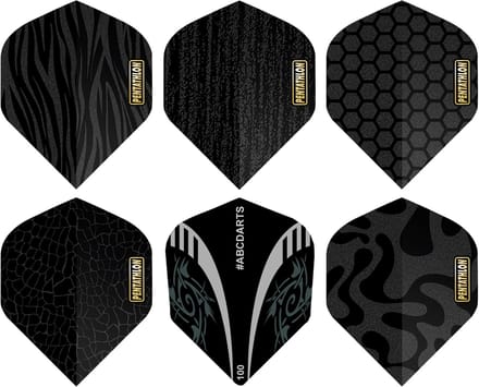 ABC Darts - Dart Flights - Pentathlon Gold Foiled Sands - 6 sets