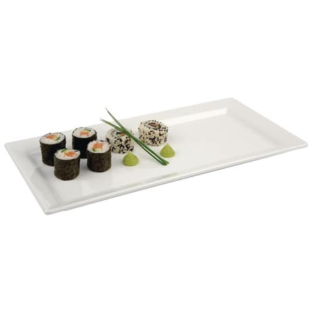 APS Pure rechthoekige melamine schaal wit 35,5x18cm
