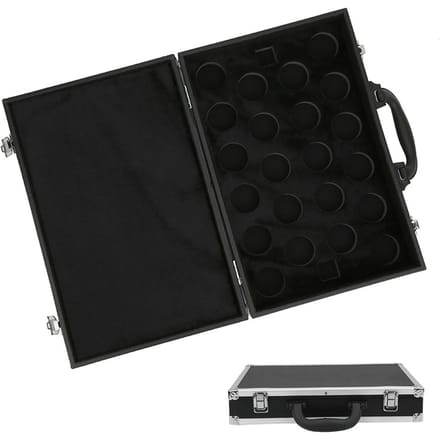 Biljartballen Opbergdoos Biljart Snooker Pool Draagkoffer met Handvat Accessoire black