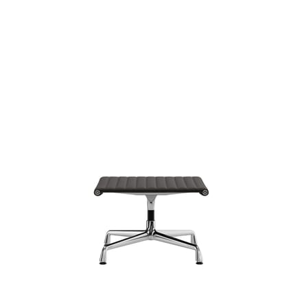 Vitra - Aluminium Chair - EA 125 - Kruk - verchroomd - Leder - chocolade - 4 - 6 Wochen