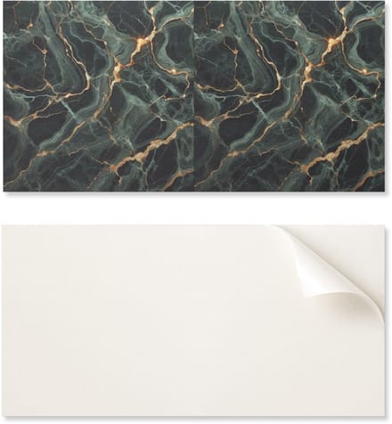 Zelfklevend vinylpaneel met print, 100x50 cm, marmerpatroon met nerven.