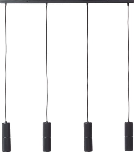Brilliant Marty - Hanglamp - 4-lichts - LED 4xGU10 - Zwart