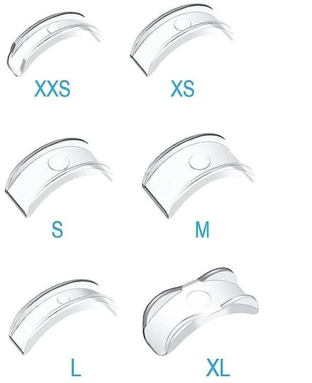 Onzichtbare siliconen ringmaatverkleiner set 6 stuks — PC ringverkleiner voor losse ringen
