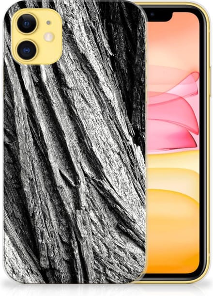 Bumper Hoesje Apple iPhone 11 Boomschors Grijs