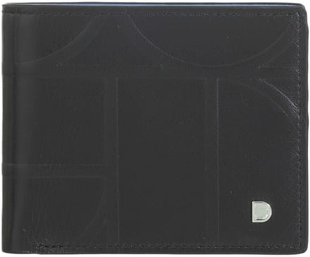 DuDu Up! Portemonnee RFID-bescherming Leer 10.5 cm - Jongens - Horizontaal - black-orange