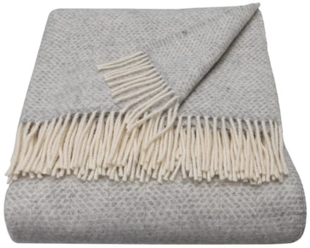 WOOOL Luxury Plaid - BEEHIVE (Grey) 150x183cm - 100% Wol - Grijs