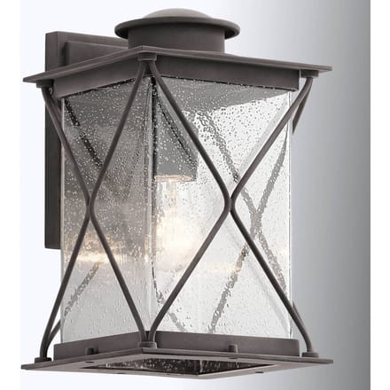 Kichler LED Wand Buitenlamp Argyle | 1X E27 Max 60W | IP44 | Dimbaar | Weathered Zinc