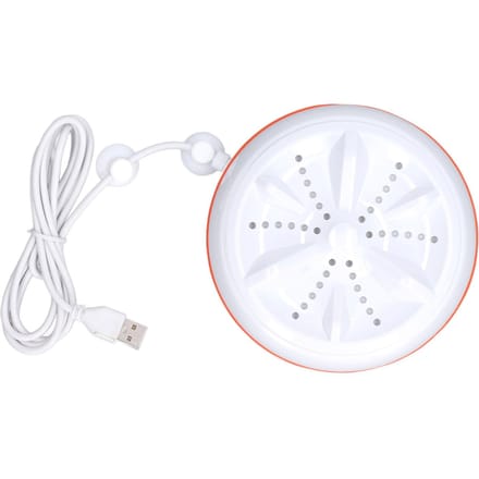 27W Mini Ultrasone Wasmachine USB 50 Seconden Omgekeerde Reiniging Cirkel 30 minuten Zelf Uitschakelen Turbine Wassen white