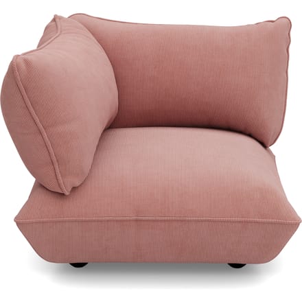 fatboy Sumo hoekbank links Koord Gerecycled - soft pink