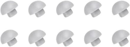 WC-bril buffer - Toiletbril kussen - Bescherming toilet - Vermindert geluid - 10 stuks - Wit