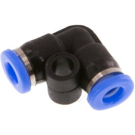 3mm 90 graden L-verbinding PBT Insteekfitting Compact Ontwerp NBR [2 Stuks]