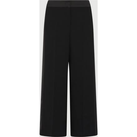 Vrouwen satijnen broek zwart