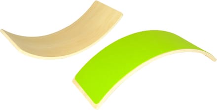 MDsport - Houten balanceerplank - Groen vilt - Balanceboard - Wobble