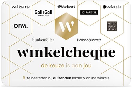 Winkelcheque - Waarde €50,00 - Dé winkel cadeaukaart - Besteed bij duizenden winkels en webshops