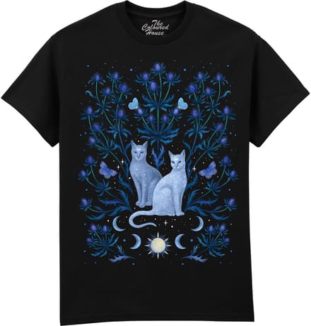 Katten Blue Thistle Cats The Coloured House T-shirt S