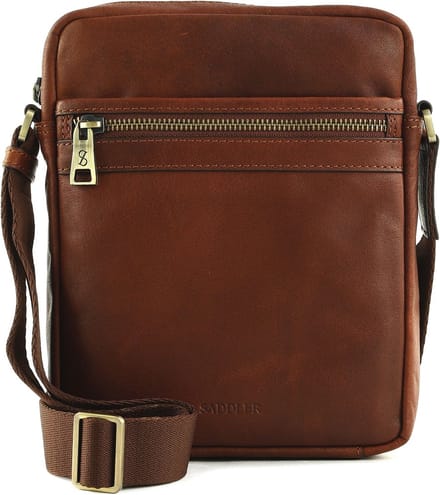 SADDLER Schoudertas Valle Messenger Bag Midbrown Bruine