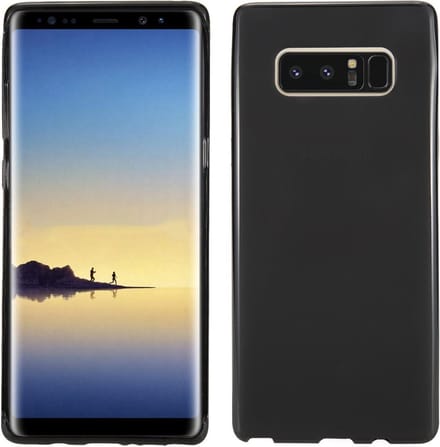 Note 8 ultra dun hoesje TPU siliconen hoes  - Zwart