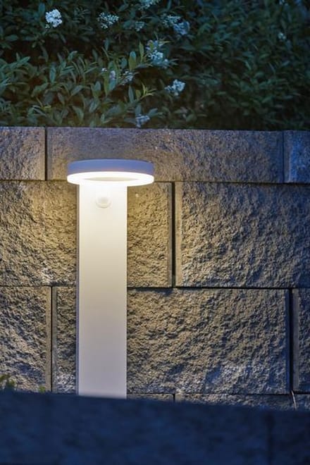 RTM Lighting Solar Staande buitenlamp -Wit -60CM -Beweginsmelder
