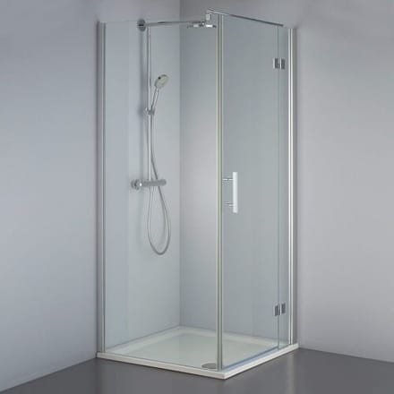 Steinkamp Lifestyle hinged door with side panel 80 x 80 cm stop right incl. easypearl EHSTTS014R