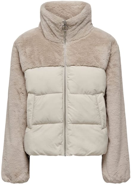 ONLY - ONLWANJA FUR PUFFER MIX JACKET NOOS OTW Dames Jas
