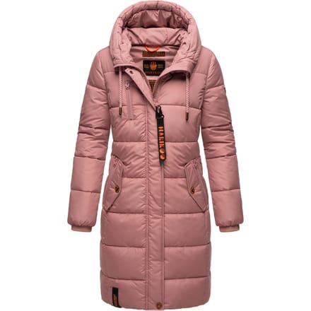 Marikoo dames winterjas – Lange gewatteerde jas met capuchon & zakken