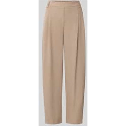 relaxed fit rechte broek met bandplooien model 'Metta'