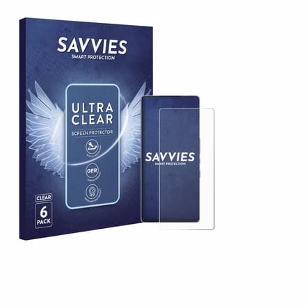 Savvies - Screenprotector voor ZTE Nubia Red Magic 10S Pro+ - Folie Beschermfolie transparant 6 Stuks