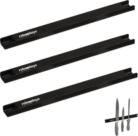 Magneetstrip set - veelzijdig en ruimtebesparend - set van 3 - staal - 30 cm