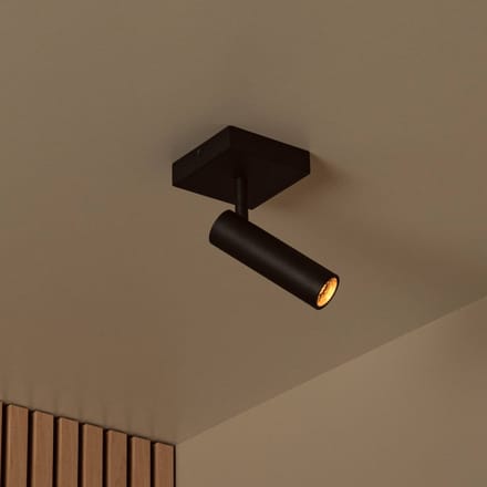 Lucide GRADO - Plafondspot (Plafondlamp) - 1xGU10 (MR11) - Zwart