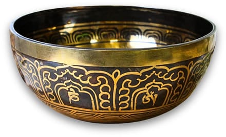 Klankschaal bewerkt 24-25 cm