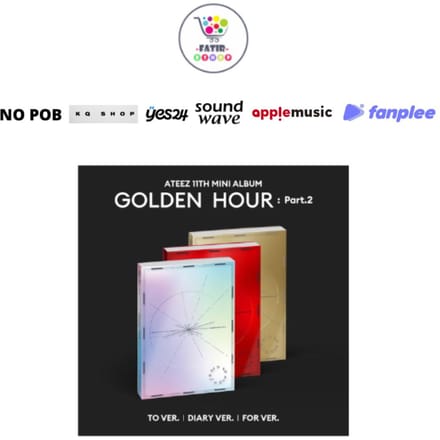 SELECT POB ATEEZ 11e Mini Album Golden Hour Deel 2 No POB Random Ver gray