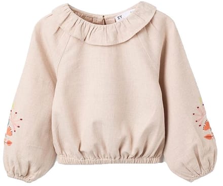 Zippy 3107490701 Overhemd Met Lange Mouwen Beige 7-8 Years Meisje