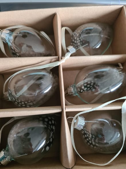 Melinera Decoratie eieren 6 stuks Plastic