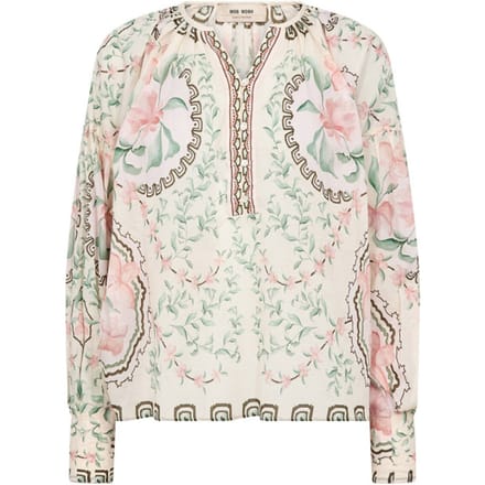 relaxed fit blouse met tuniekhals model 'Wylde'